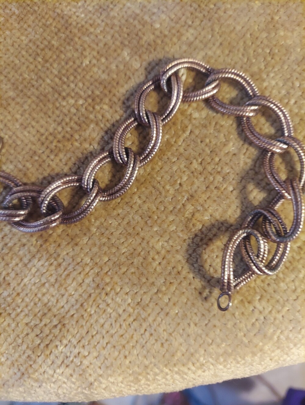 Broze Color Double Link Bracelet - Picture 3 of 3